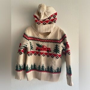 Christmas Sweater and Beanie